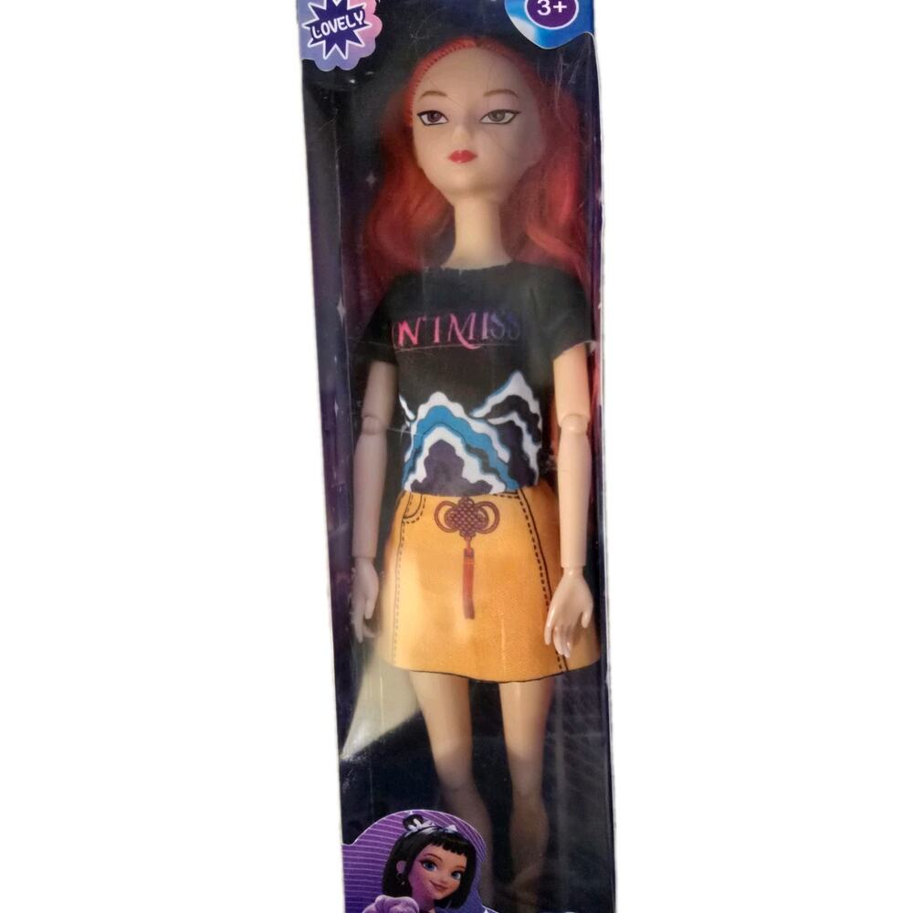 Fashion Girls Doll Red Hair NEW